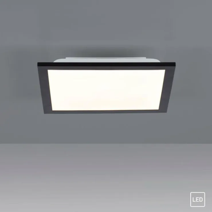 Luminaires Leuchten Direkt Éclairage Led|Plafonnier Leuchten-Direkt FLAT LED Noir, 1 lumière
