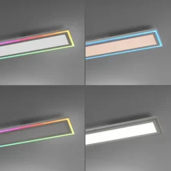 Luminaires Leuchten Direkt Éclairage Led|Plafonnier Leuchten-Direkt EDGING LED Blanc, 1 lumière, Télécommandes