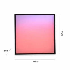 Luminaires Leuchten Direkt Éclairage Led|Plafonnier Leuchten-Direkt MARIO BLACK LED Noir, 1 lumière, Télécommandes, Changeur de couleurs