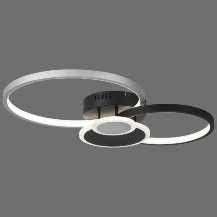 Luminaires Leuchten Direkt Éclairage Led|Plafonnier Leuchten-Direkt PAPILON LED Noir, 1 lumière
