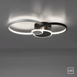 Luminaires Leuchten Direkt Éclairage Led|Plafonnier Leuchten-Direkt PAPILON LED Noir, 1 lumière