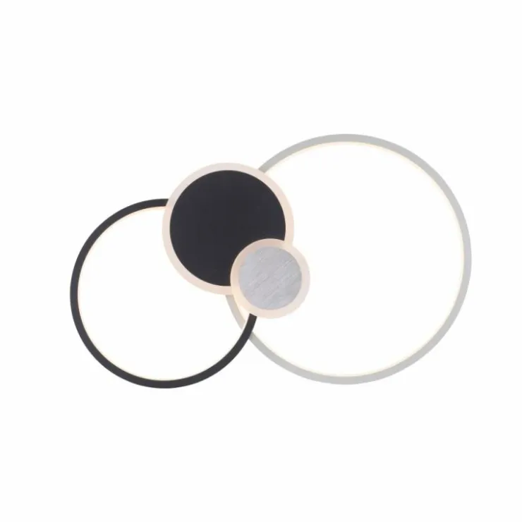 Luminaires Leuchten Direkt Éclairage Led|Plafonnier Leuchten-Direkt PAPILON LED Noir, 1 lumière
