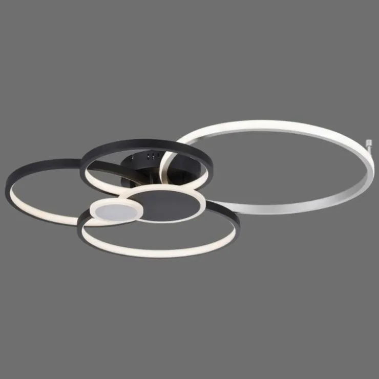 Luminaires Leuchten Direkt Éclairage Led|Plafonnier Leuchten-Direkt PAPILON LED Noir, 1 lumière