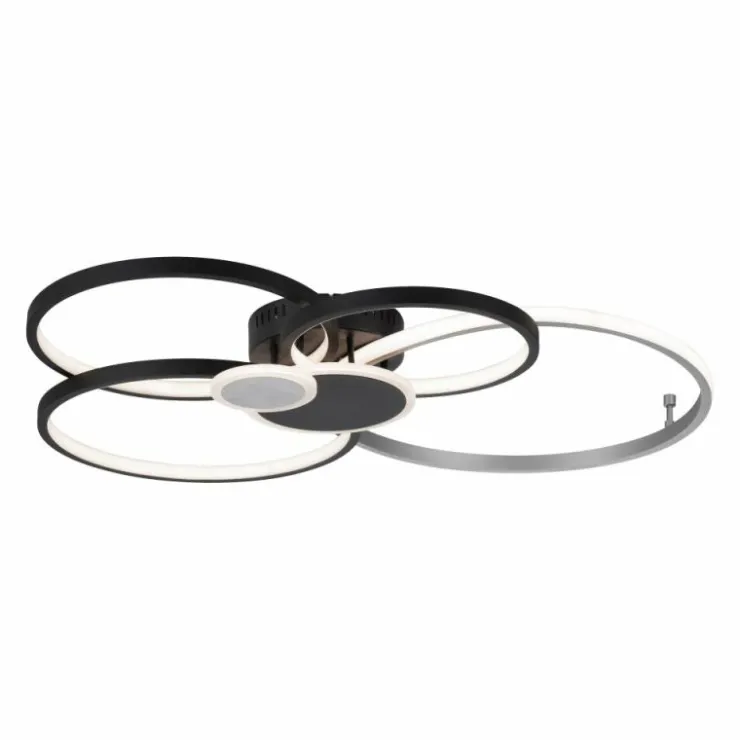 Luminaires Leuchten Direkt Éclairage Led|Plafonnier Leuchten-Direkt PAPILON LED Noir, 1 lumière