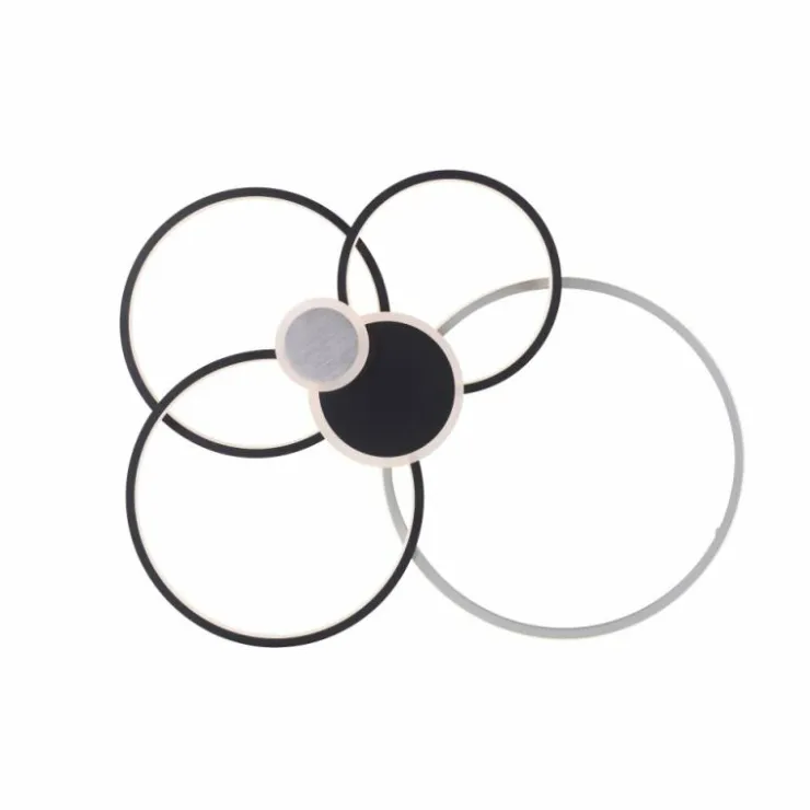 Luminaires Leuchten Direkt Éclairage Led|Plafonnier Leuchten-Direkt PAPILON LED Noir, 1 lumière