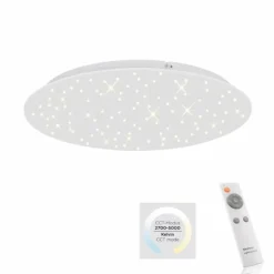 Luminaires Leuchten Direkt Éclairage Led|Plafonnier Leuchten-Direkt SPARKLE LED Blanc, 1 lumière, Télécommandes