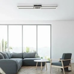 Luminaires Leuchten Direkt Éclairage Led|Plafonnier Leuchten-Direkt IVEN LED Noir, 1 lumière, Télécommandes