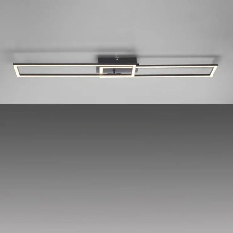 Luminaires Leuchten Direkt Éclairage Led|Plafonnier Leuchten-Direkt IVEN LED Noir, 1 lumière, Télécommandes