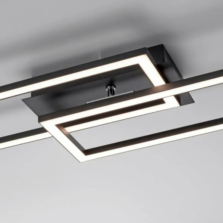Luminaires Leuchten Direkt Éclairage Led|Plafonnier Leuchten-Direkt IVEN LED Noir, 1 lumière, Télécommandes