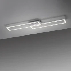 Luminaires Leuchten Direkt Éclairage Led|Plafonnier Leuchten-Direkt IVEN LED Acier brossé, 1 lumière