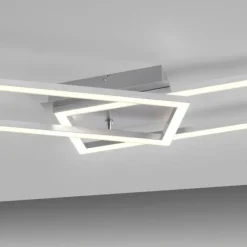 Luminaires Leuchten Direkt Éclairage Led|Plafonnier Leuchten-Direkt IVEN LED Acier brossé, 1 lumière
