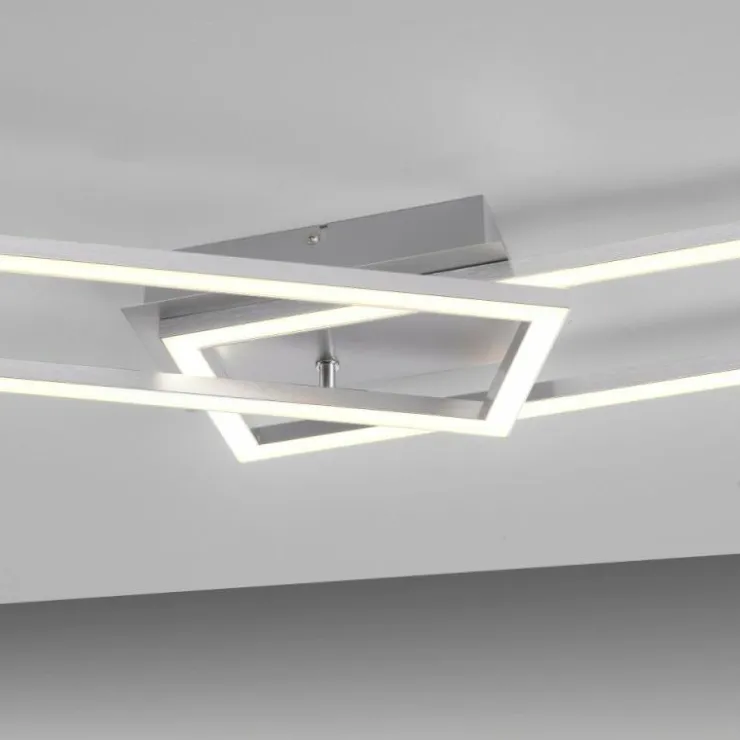 Luminaires Leuchten Direkt Éclairage Led|Plafonnier Leuchten-Direkt IVEN LED Acier brossé, 1 lumière
