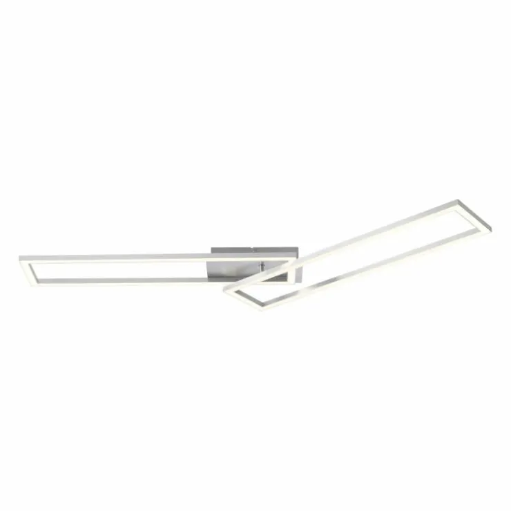 Luminaires Leuchten Direkt Éclairage Led|Plafonnier Leuchten-Direkt IVEN LED Acier brossé, 1 lumière