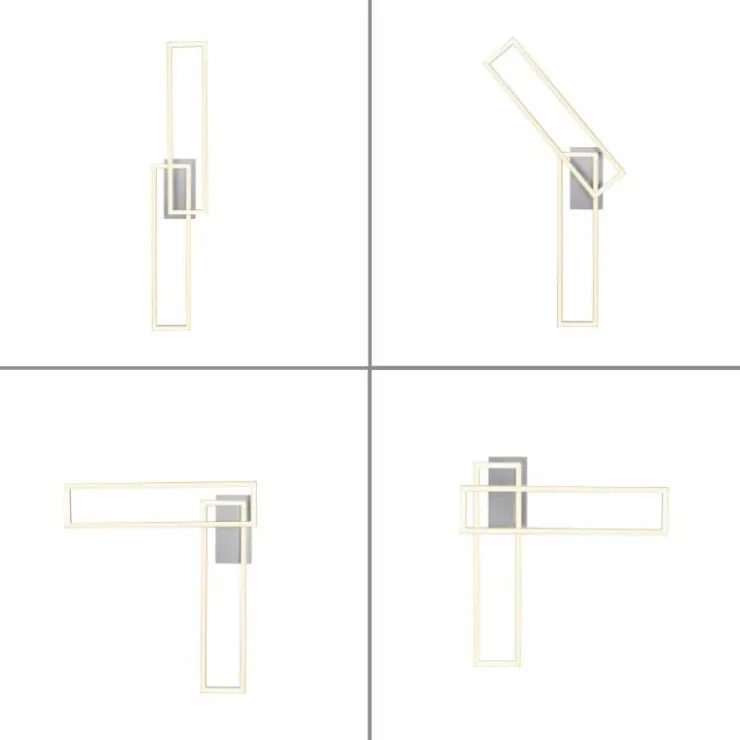 Luminaires Leuchten Direkt Éclairage Led|Plafonnier Leuchten-Direkt IVEN LED Acier brossé, 1 lumière