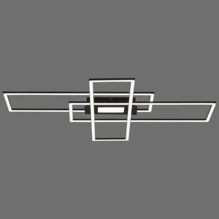 Luminaires Leuchten Direkt Éclairage Led|Plafonnier Leuchten-Direkt ASMIN LED Noir, 1 lumière, Télécommandes