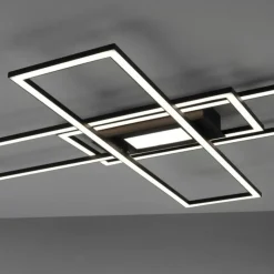 Luminaires Leuchten Direkt Éclairage Led|Plafonnier Leuchten-Direkt ASMIN LED Noir, 1 lumière, Télécommandes