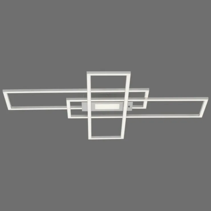 Luminaires Leuchten Direkt Éclairage Led|Plafonnier Leuchten-Direkt ASMIN LED Acier brossé, 1 lumière, Télécommandes