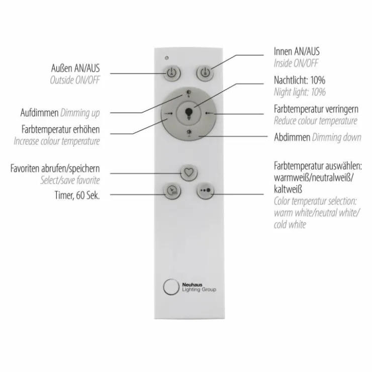 Luminaires Leuchten Direkt Éclairage Led|Plafonnier Leuchten-Direkt ASMIN LED Acier brossé, 1 lumière, Télécommandes