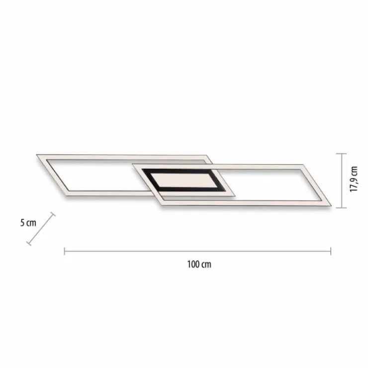 Luminaires Leuchten Direkt Éclairage Led|Plafonnier Leuchten-Direkt ASMIN LED Noir, 1 lumière