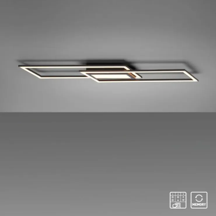 Luminaires Leuchten Direkt Éclairage Led|Plafonnier Leuchten-Direkt ASMIN LED Noir, 1 lumière
