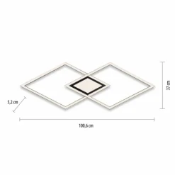 Luminaires Leuchten Direkt Éclairage Led|Plafonnier Leuchten-Direkt ASMIN LED Noir, 1 lumière