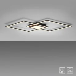 Luminaires Leuchten Direkt Éclairage Led|Plafonnier Leuchten-Direkt ASMIN LED Noir, 1 lumière