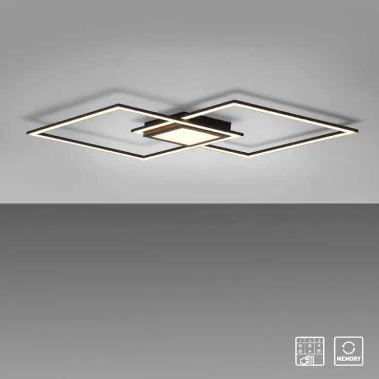 Luminaires Leuchten Direkt Éclairage Led|Plafonnier Leuchten-Direkt ASMIN LED Noir, 1 lumière