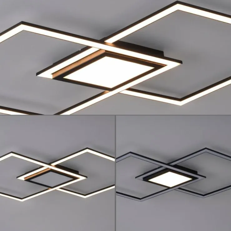 Luminaires Leuchten Direkt Éclairage Led|Plafonnier Leuchten-Direkt ASMIN LED Noir, 1 lumière