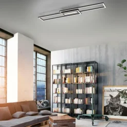 Luminaires Leuchten Direkt Éclairage Led|Plafonnier Leuchten-Direkt ASMIN LED Noir, 1 lumière