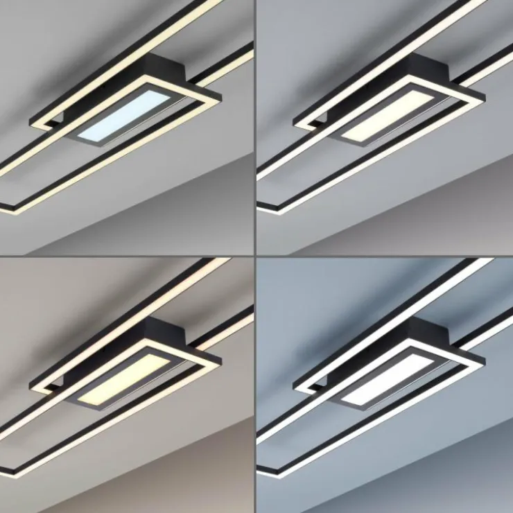 Luminaires Leuchten Direkt Éclairage Led|Plafonnier Leuchten-Direkt ASMIN LED Noir, 1 lumière