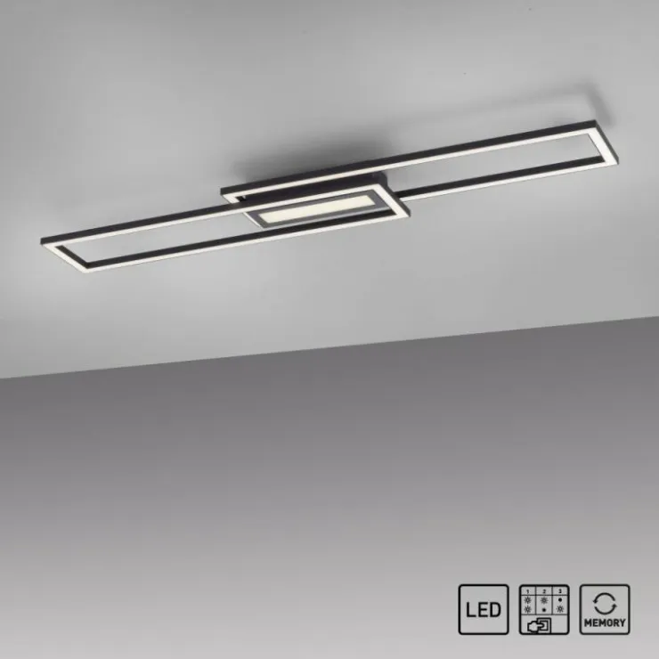 Luminaires Leuchten Direkt Éclairage Led|Plafonnier Leuchten-Direkt ASMIN LED Noir, 1 lumière