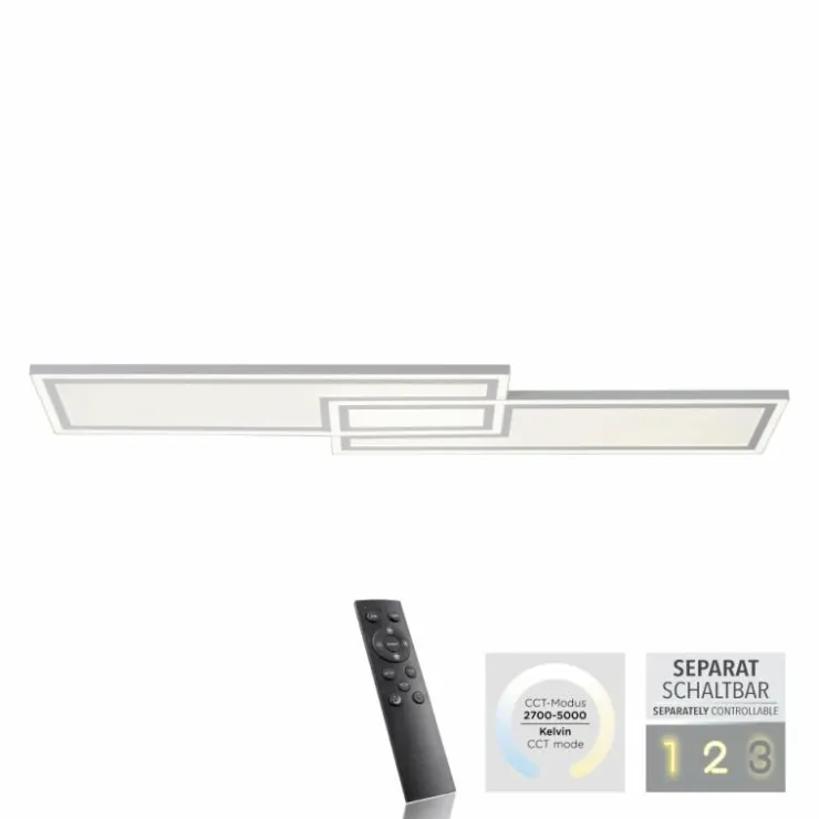 Luminaires Leuchten Direkt Éclairage Led|Plafonnier Leuchten-Direkt EDGING LED Blanc, 1 lumière, Télécommandes