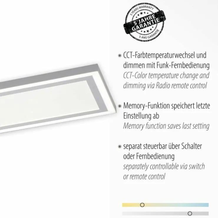 Luminaires Leuchten Direkt Éclairage Led|Plafonnier Leuchten-Direkt EDGING LED Blanc, 1 lumière, Télécommandes