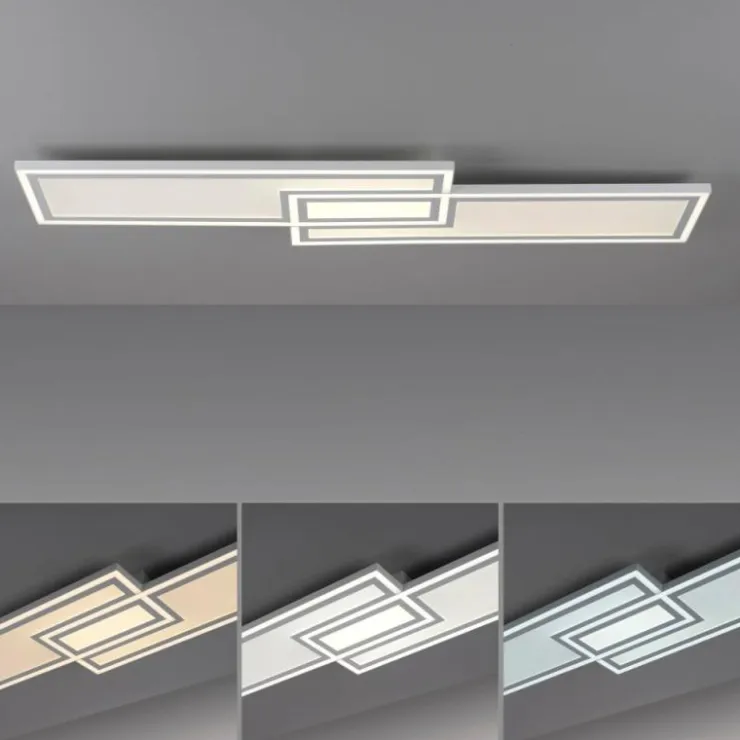 Luminaires Leuchten Direkt Éclairage Led|Plafonnier Leuchten-Direkt EDGING LED Blanc, 1 lumière, Télécommandes