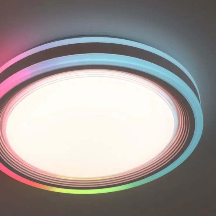 Luminaires Leuchten Direkt Éclairage Led|Plafonnier Leuchten-Direkt SPHERIC LED Blanc, 2 lumières, Télécommandes, Changeur de couleurs