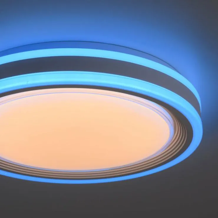 Luminaires Leuchten Direkt Éclairage Led|Plafonnier Leuchten-Direkt SPHERIC LED Blanc, 2 lumières, Télécommandes, Changeur de couleurs