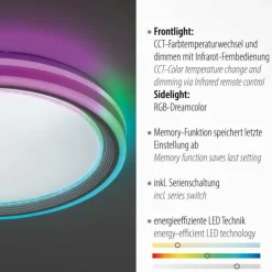 Luminaires Leuchten Direkt Éclairage Led|Plafonnier Leuchten-Direkt SPHERIC LED Blanc, 2 lumières, Télécommandes, Changeur de couleurs
