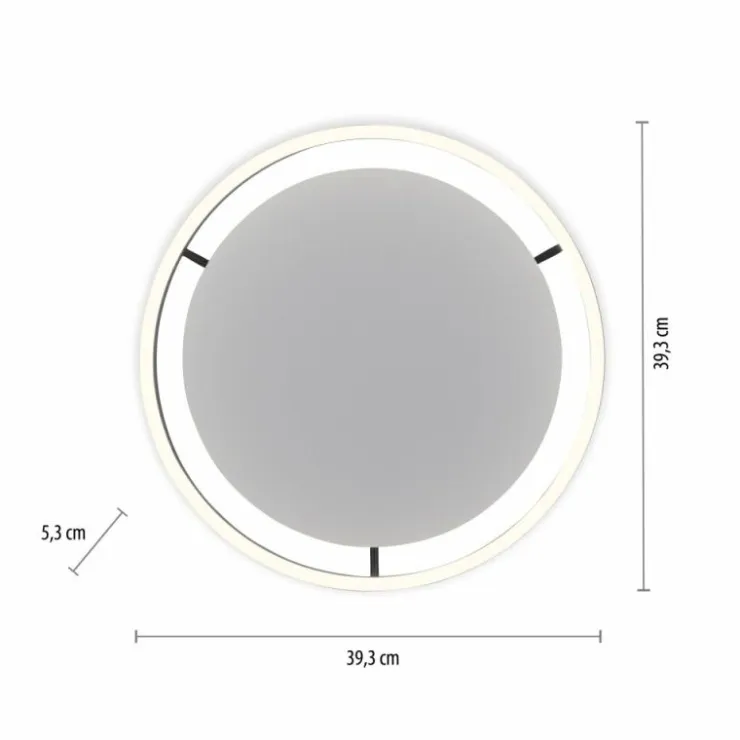 Luminaires Leuchten Direkt Éclairage Led|Plafonnier Leuchten-Direkt RITUS LED Anthracite, 1 lumière