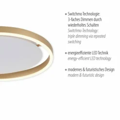 Luminaires Leuchten Direkt Éclairage Led|Plafonnier Leuchten-Direkt RITUS LED Laiton, 1 lumière