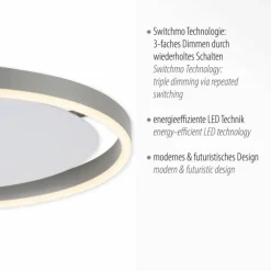 Luminaires Leuchten Direkt Éclairage Led|Plafonnier Leuchten-Direkt RITUS LED Aluminium, 1 lumière