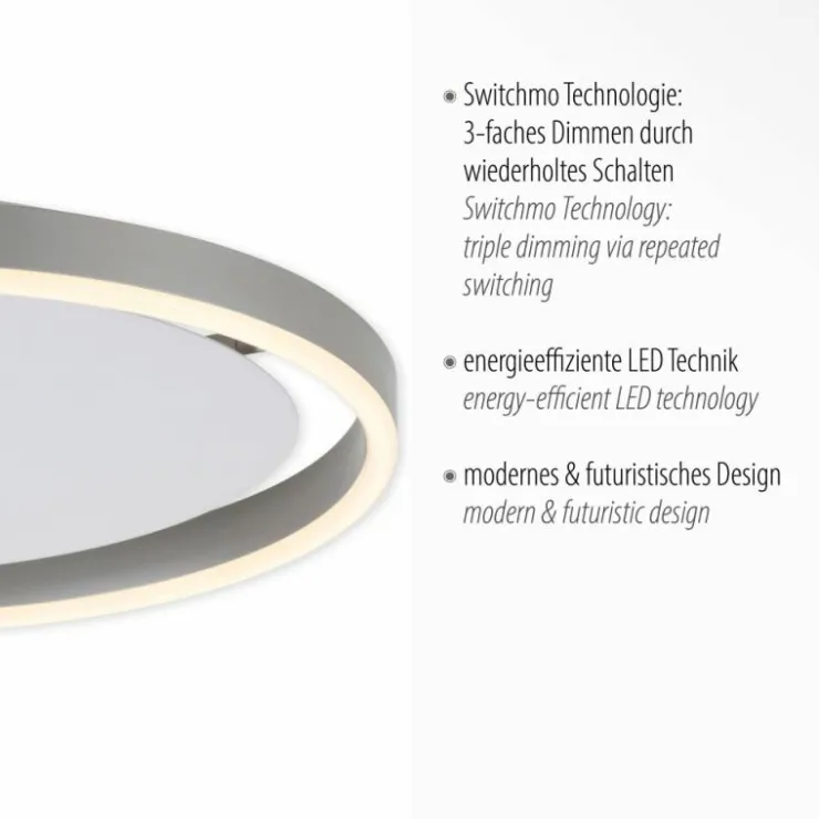 Luminaires Leuchten Direkt Éclairage Led|Plafonnier Leuchten-Direkt RITUS LED Aluminium, 1 lumière