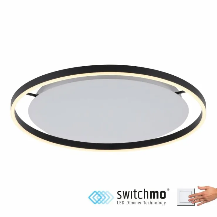 Luminaires Leuchten Direkt Éclairage Led|Plafonnier Leuchten-Direkt RITUS LED Anthracite, 1 lumière