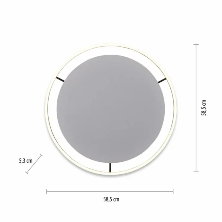 Luminaires Leuchten Direkt Éclairage Led|Plafonnier Leuchten-Direkt RITUS LED Anthracite, 1 lumière