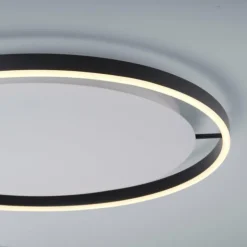 Luminaires Leuchten Direkt Éclairage Led|Plafonnier Leuchten-Direkt RITUS LED Anthracite, 1 lumière