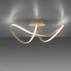 Luminaires Leuchten Direkt Éclairage Led|Plafonnier Leuchten-Direkt MARIA LED Laiton, 1 lumière