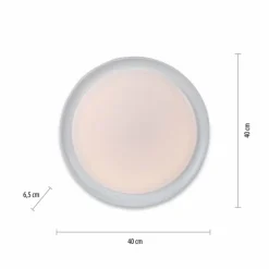 Luminaires Leuchten Direkt Éclairage Led|Plafonnier Leuchten-Direkt RIBBON LED Blanc, 2 lumières, Télécommandes, Changeur de couleurs