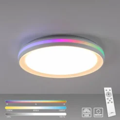 Luminaires Leuchten Direkt Éclairage Led|Plafonnier Leuchten-Direkt RIBBON LED Blanc, 2 lumières, Télécommandes, Changeur de couleurs