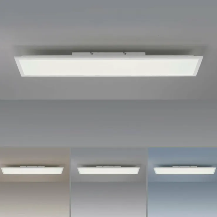 Luminaires Leuchten Direkt Éclairage Led|Plafonnier Leuchten-Direkt FLAT LED Blanc, 1 lumière, Télécommandes