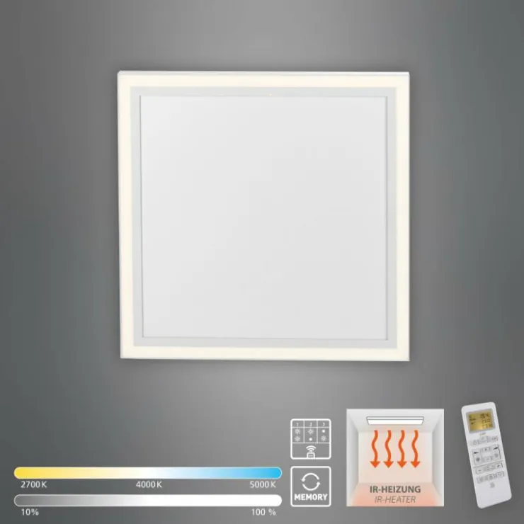 Luminaires Leuchten Direkt Éclairage Led|Plafonnier Leuchten-Direkt BEROA LED Blanc, 1 lumière, Télécommandes