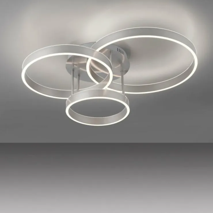 Luminaires Leuchten Direkt Éclairage Led|Plafonnier Leuchten-Direkt LILLUTI LED Argenté, 2 lumières, Télécommandes